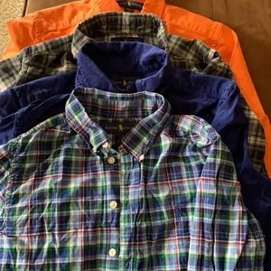 Four Ralph Lauren Button up shirts